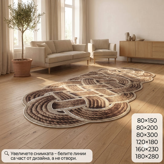 3D килим Jute Effect (Юта Ефект) – KOD-01